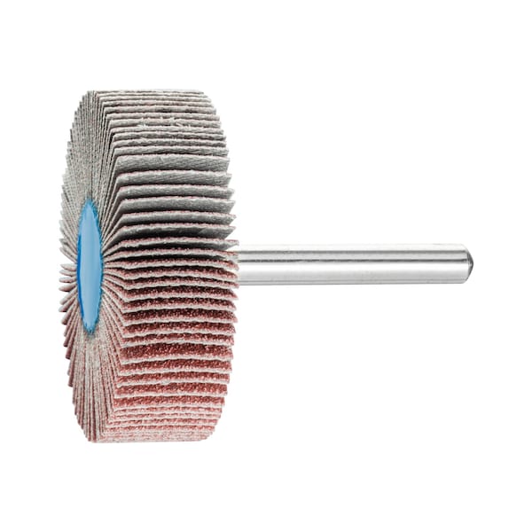 Pferd 2" x 1/2" Mounted Flap Wheel - 1/4" Shank - Aluminum Oxide - 80 Grit 45252 - main